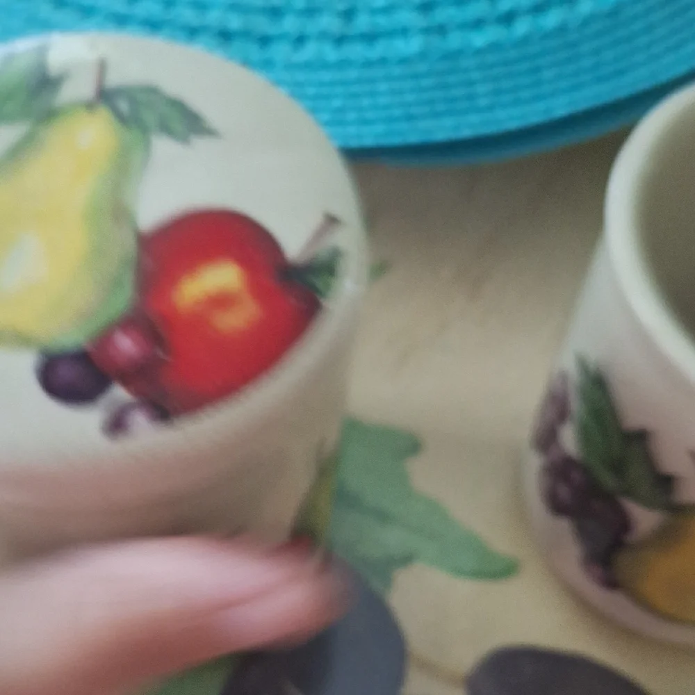 Fruit Pattern Ceramic Canisters